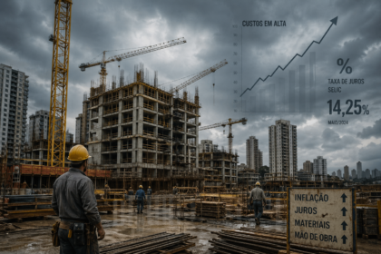 “Canteiro de obras no Brasil com aumento de custos e impacto dos juros na construção civil”