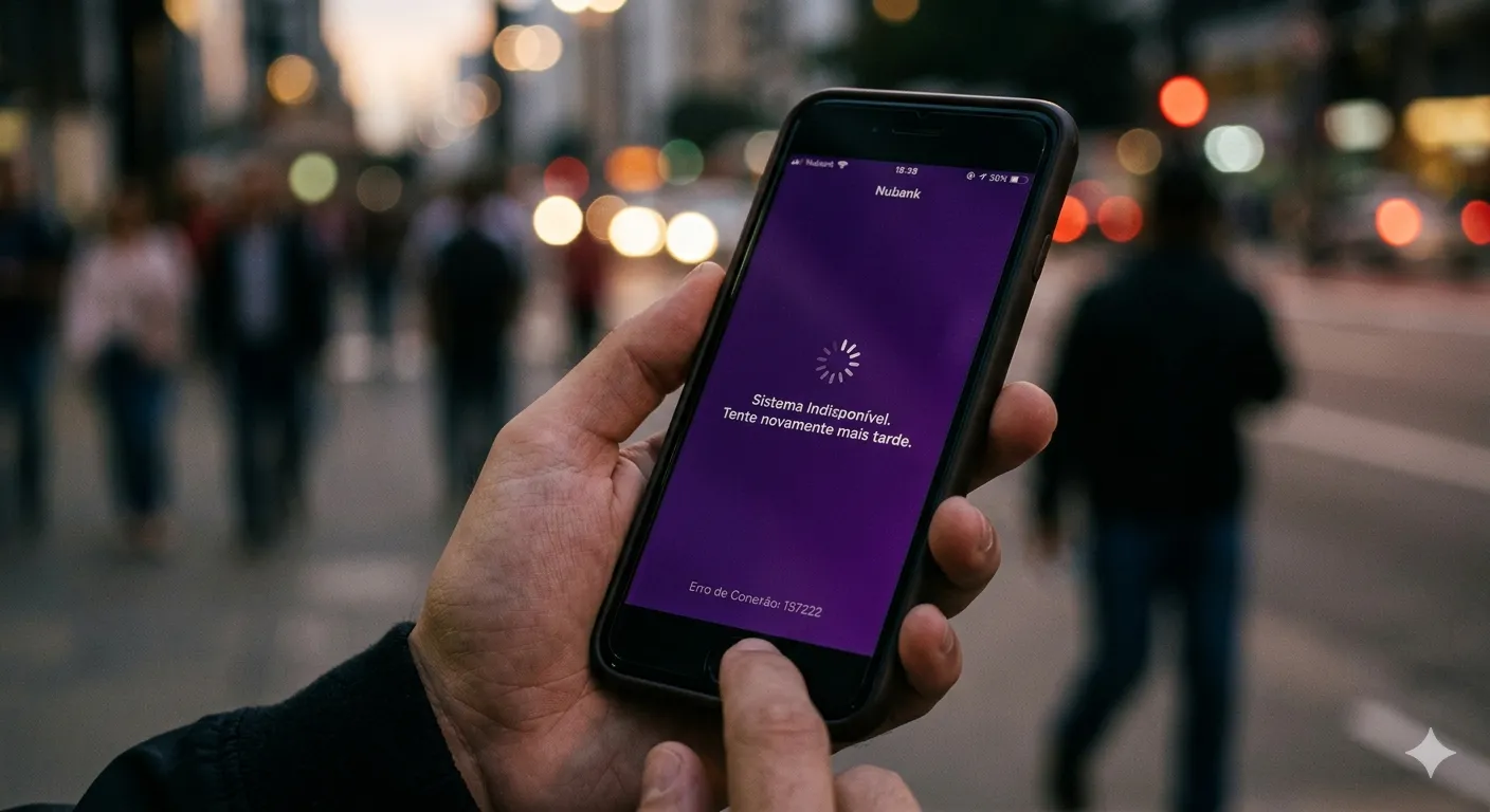 nubank fora do ar agora